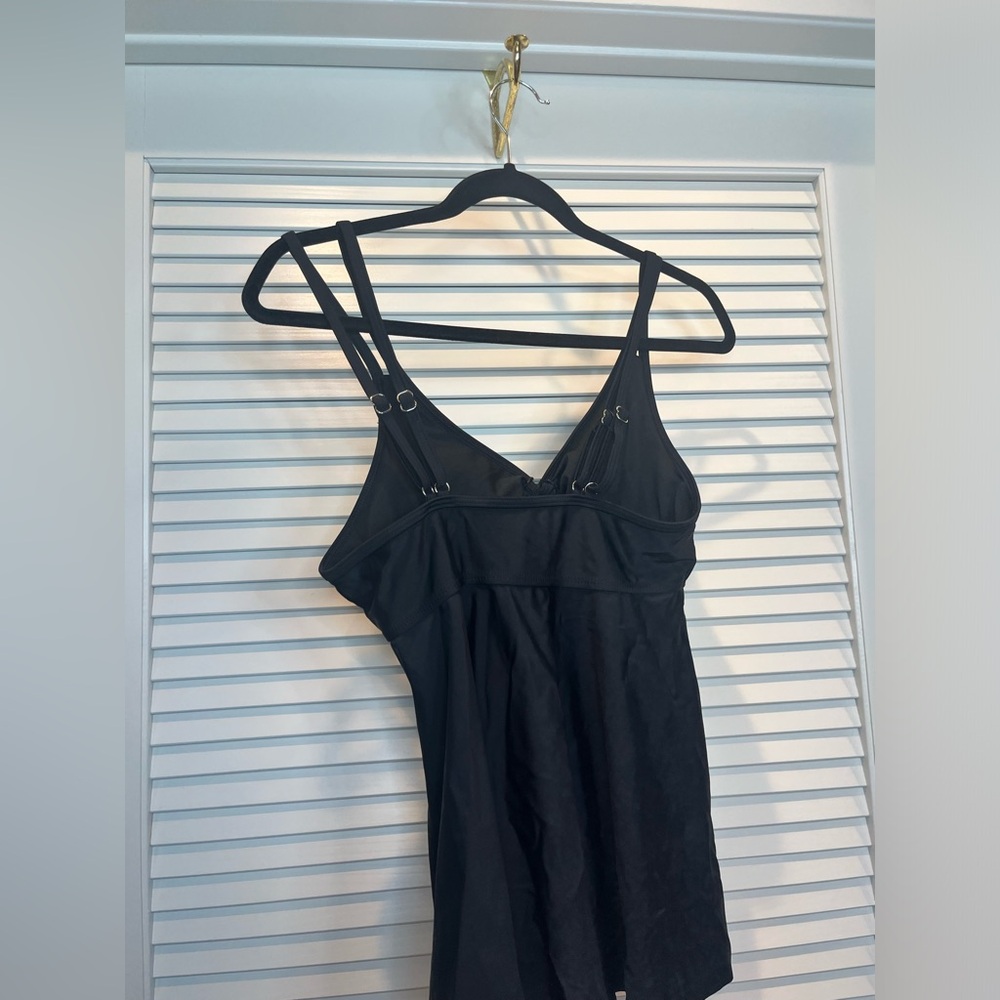 Black Tankini adjustable double strap NWOT